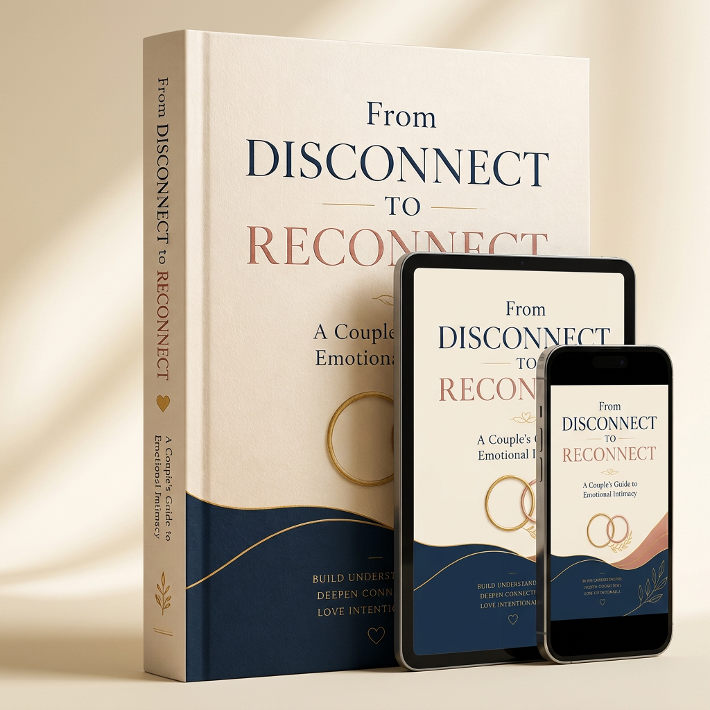 From Disconnect to Reconnect digital guide bundle showing book, tablet, phone, and notes pages